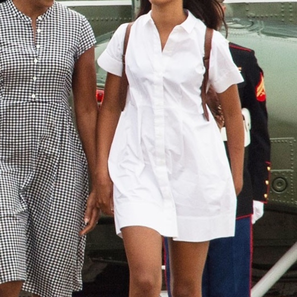 Everlane White Cotton Poplin Square Dress Size 00